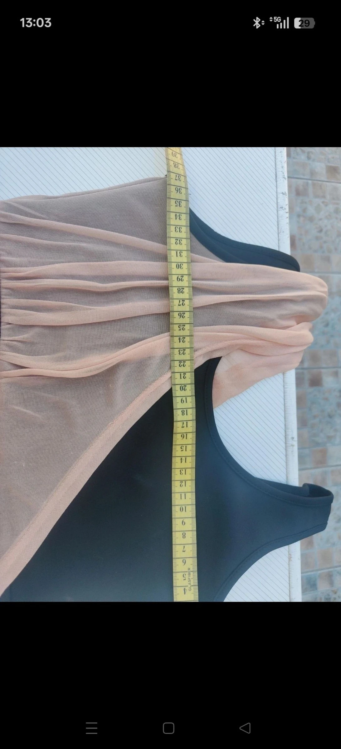 Black and beige fitted dress Mim – photo 10